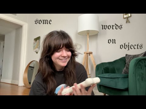 asmr antique objects haul 🌿 & talking about why I like them (nature & biology themed)