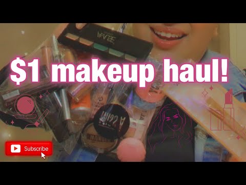 ASMR| $1 Makeup Haul| Tapping, Crinkles & lots of tingles! (Whispered)