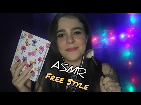 ASMR Estilo Livre (gatilhos um pouquinho rápidos) • ASMR Free Style (triggers a little bit fast)