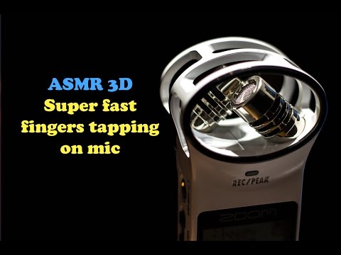 ASMR ☾ Super Fast Fingers Tapping on Microphone - No talking