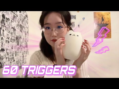 ASMR 60 TRIGGERS IN 60 SECONDS ⚡️fast and aggressive asmr for TINGLES‼️(1 minute asmr)