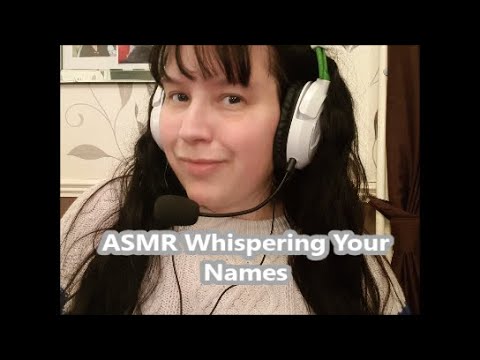 #ASMR Whispering Your Names & Mystery Sloth ! #relax #asmrtingles