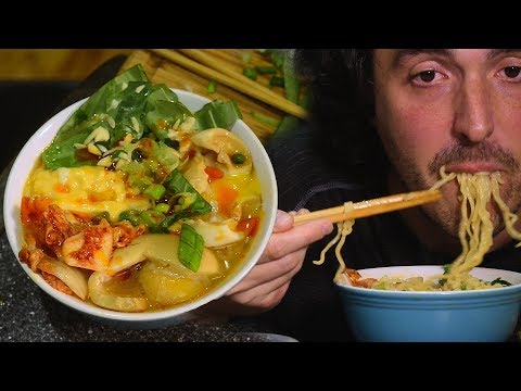 ASMR HOW TO Make Super CHEAP n' FANCY Ramen ! * QUICK AND EASY * | RECIPE + MUKBANG | 라면 먹방