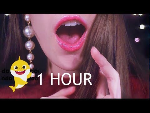 ASMR 1 HOUR Baby Shark Whisper Ear to Ear 🦈🦈🦈