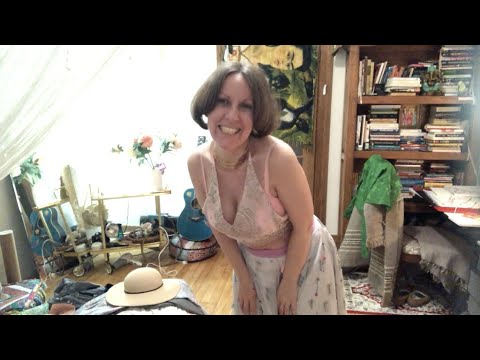 ASMR try on summer soft clothes