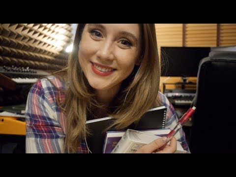 [ASMR] Study Session with a Friend (Soft Spoken, Tapping, Page Turning, Pencil Sounds)