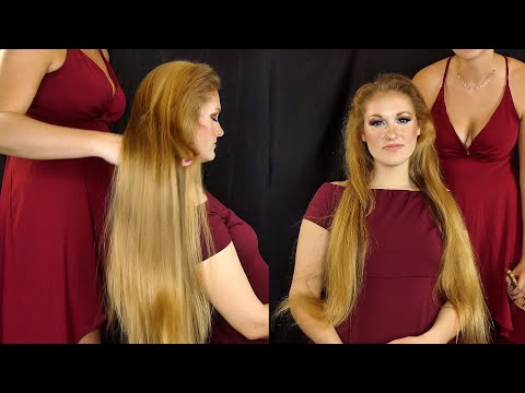 ASMR Ultra Sleepy Hair Brushing, Scalp Massage & Whispers | Ultra Long Hair for Sleep, Spa Pampering