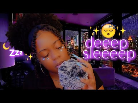 ASMR ☁️🌙✨soft clicky whispers for a deeeep sleep 💜😴✨(cozy, relaxing & tingly✨)