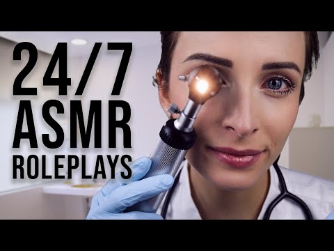 🔴 24/7 ASMR Roleplays 😴 Non-Stop Whispering and Soft Spoken | Barber, Medical Roleplay and more