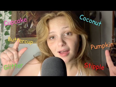 ASMR Repeating Trigger Words (Serious Tingles and Mouth Sounds)
