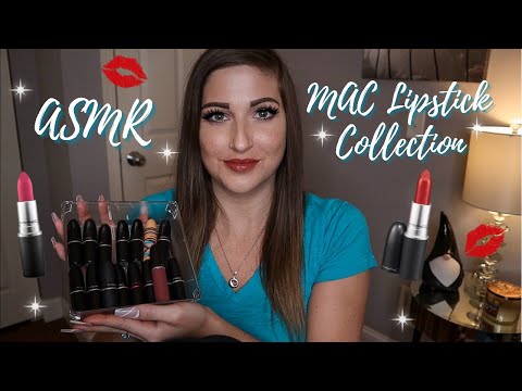 ASMR | MAC Lipstick Collection & Swatches💄