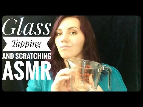Glass Tapping and Scratching ASMR (No Talking)
