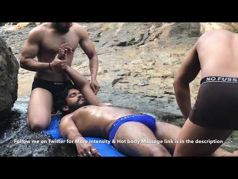 ASMR Four Hand Body Massage at Rocks | asmr yogi 💈