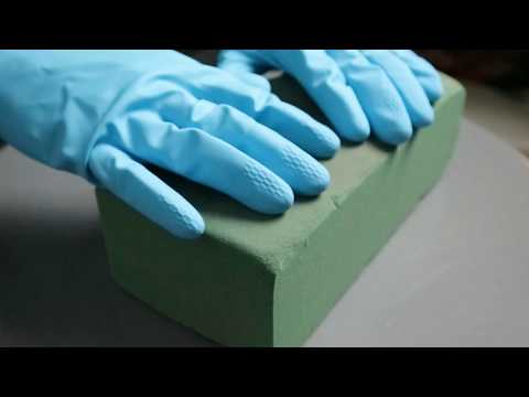 ASMR - Playing with Floral Foam - Super Satisfying