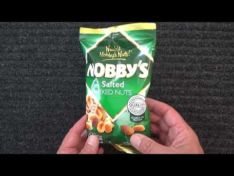 ASMR - Nobby's Mixed Nuts - Australian Accent - Discussing in a Quiet Whisper & Eating & Crinkles