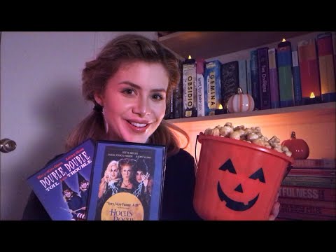 ASMR 🦇🎃 90's Halloween Movie Night with a friend 🎃 [Roleplay]