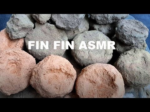 ASMR : Make sand+cement chunk and Shaving in water#190
