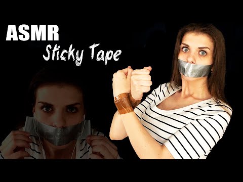 ASMR Taped Mouth Sounds ( Duct Tape Role Play )
