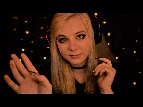 ASMR | visual Personal Attention, soft whispers, face touching & brushing, rain sounds