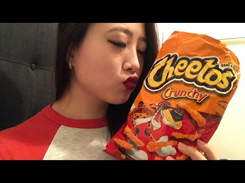 ASMR| Tingly CRUNCHY Cheetos, Mouth Sounds, Whisper Advice