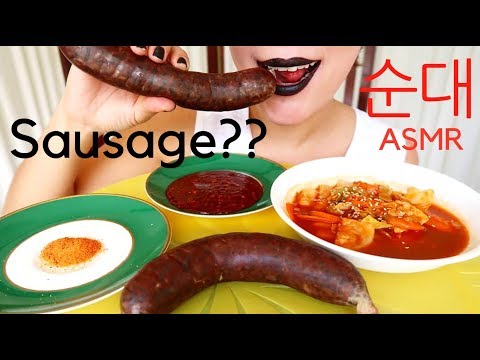 ASMR TTeokbokki+  Soondae, Korean Blood Sausage (떡복이,순대) | Eating sound .Mukbang. 리얼사운드