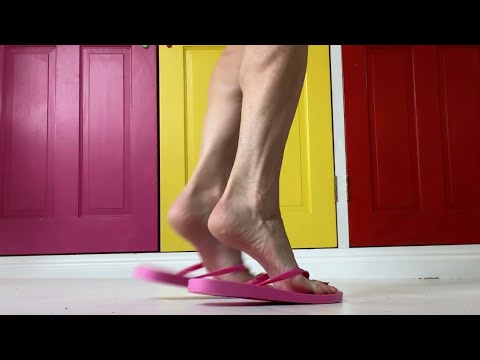Pink flip flops - requested.   New channel in description.
