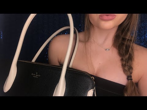 ASMR WHATS IN MY PURSE & A TINGLY WHISPER