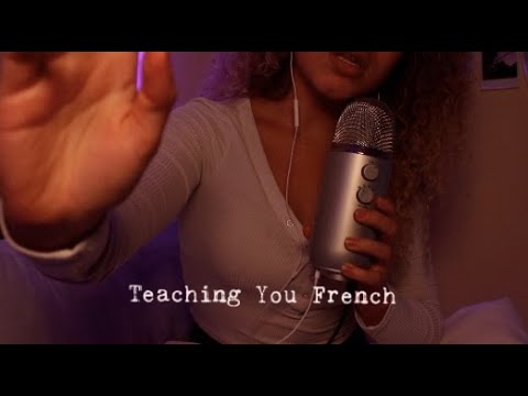 ASMR Relaxing French Lesson (+Hand Movements)