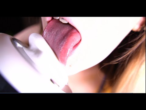 Lens licking ASMR❤️close licking❤️earlicking❤️ i lick your face😜