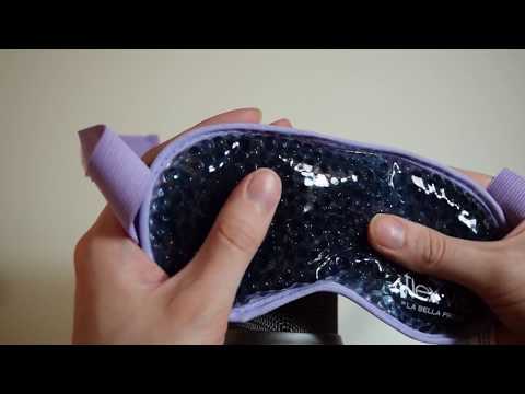 ASMR video gel liquid beads eye mask - Binaurual audio Squishy, swoosh sounds 30 minutes long