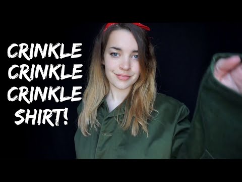 ASMR Crinkle Crinkle Crinkle Shirts! Hand Movements and Soft Touches [Binaural]