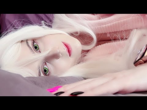 ♡ ASMR POV: Girlfriend cuddles you in bed after hard day ♡