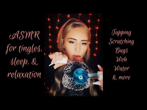 ASMR🌟Relaxing triggers for sleep & tingles🌟 (Tiktok LIVE replay) Tapping, scratching, & more! 🫠😴
