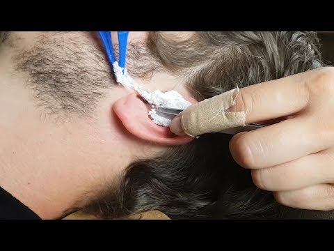ASMR Sticky Foam In Real Ear *Preparation & Extraction* Lovely Sounds