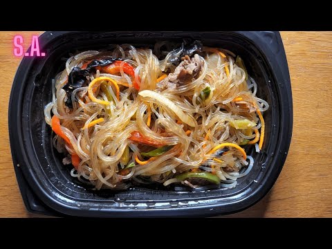 Asmr || Stir Fried Glass Noodles w/ Beef & Vegetables Eating Sounds (NOTALKING)