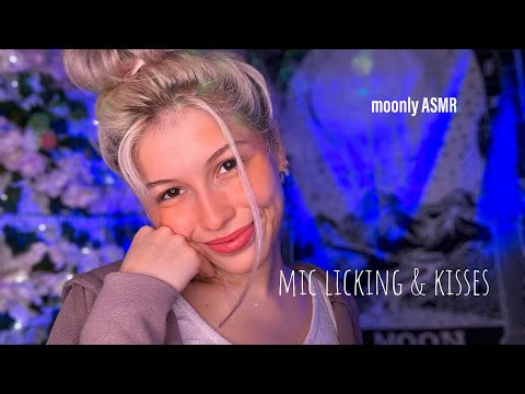 ASMR-blue yeti mic licking & kisses🥴(mouthsounds,tingles,wet…)