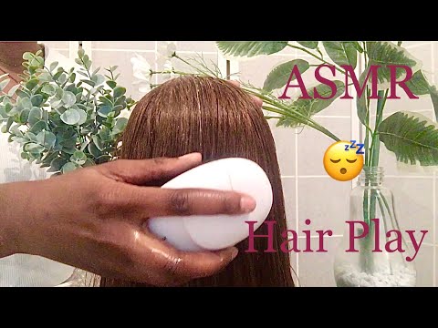 ASMR Hair Play Hair Brushing Hair Massage