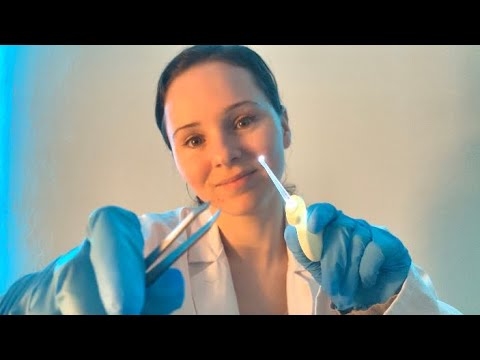ASMR Hospital Ear Cleaning & Exam UP CLOSE | Medical Doctor Roleplay