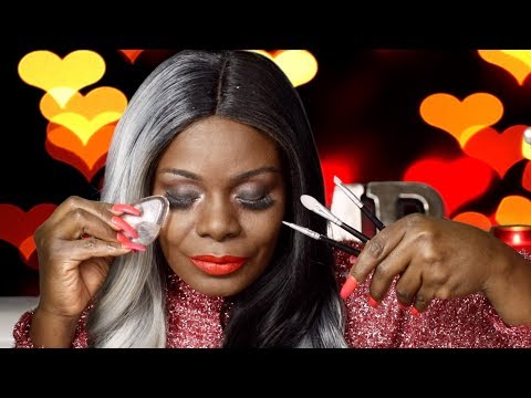 Chewing Gum ASMR Makeup Trying Silicone Sponge Eyeshadow Finish Look