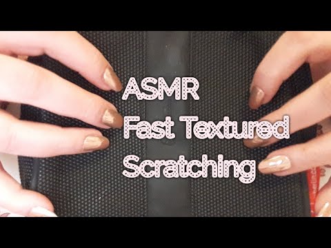 ASMR Fast Textured Scratching (Whispered)