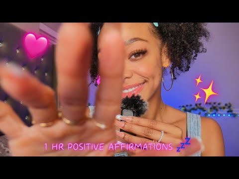 1HR Positive Affirmations For Sleep + Mouth Sounds 💤🩷 (mini mic)
