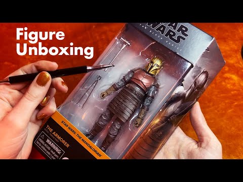 ASMR The Mandalorian The Armorer Figure Unboxing (Whispered, Plastic Sounds)