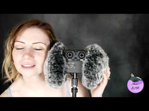 ASMR - Fluffy Mic Stroking/ Cheek Nuzzling with mixture of whispers