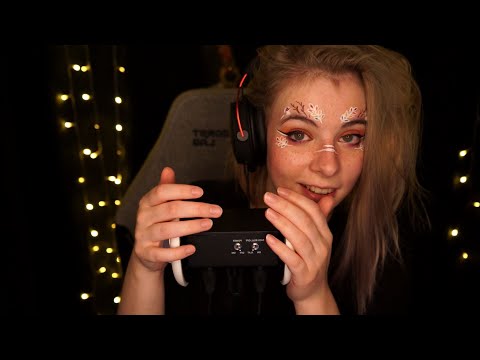 ASMR | slooow dry ear massage - whispered with ear breathing