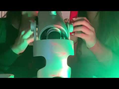 ASMR TAPPING WITH DISCO LIGHTS 🪩🍀