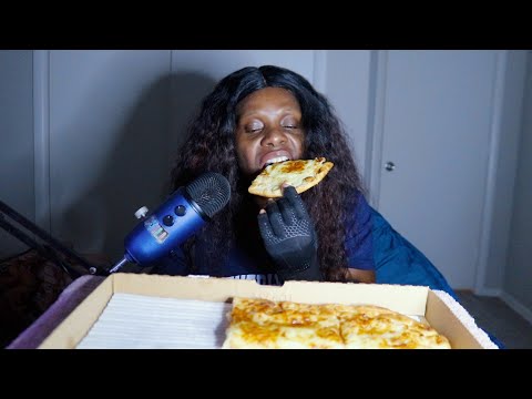 Stop Speaking To M Boyfriend | Garlic Cheese Pizza ASMR Eating Sounds