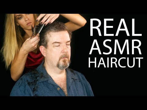 Real ASMR Haircut by Payton ♥ Professional Hair Stylist, Scalp Massage, Male Hair Cut How to, Sleep