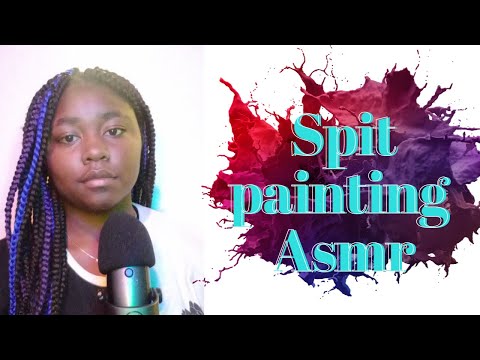 ASMR | Spit Painting #asmr