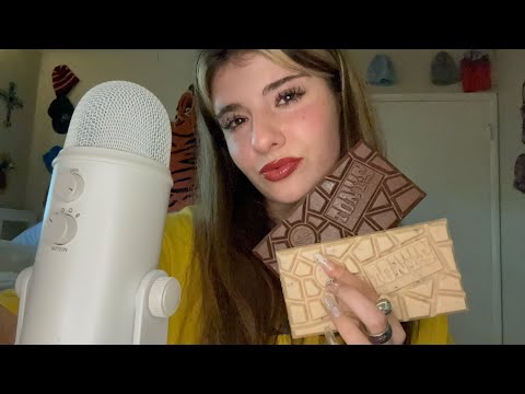[ASMR] TAPPING+SCRATCHING ON CHOCOLATE 🍫