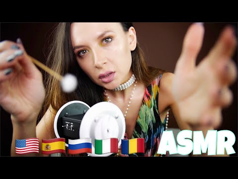 ASMR trigger words in 5 languages / Plus different trigger sounds